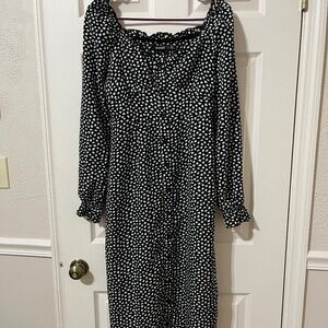 Missguided black and white dress